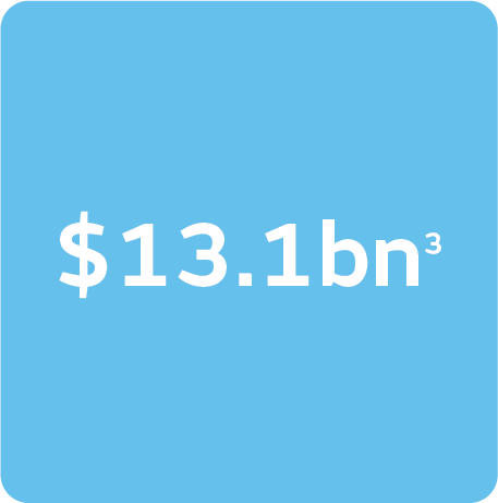 13,1 billion